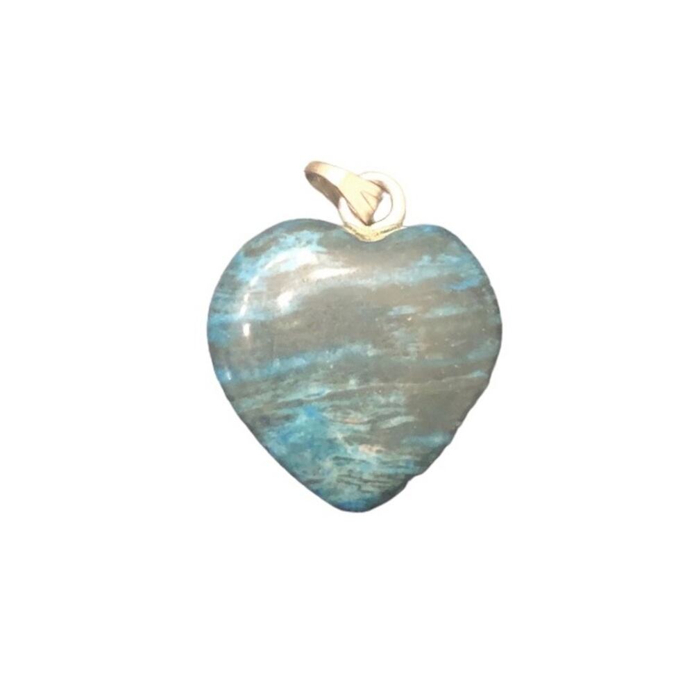 Turquoise Color Heart Pendant Charm Southwest Style Jewelry